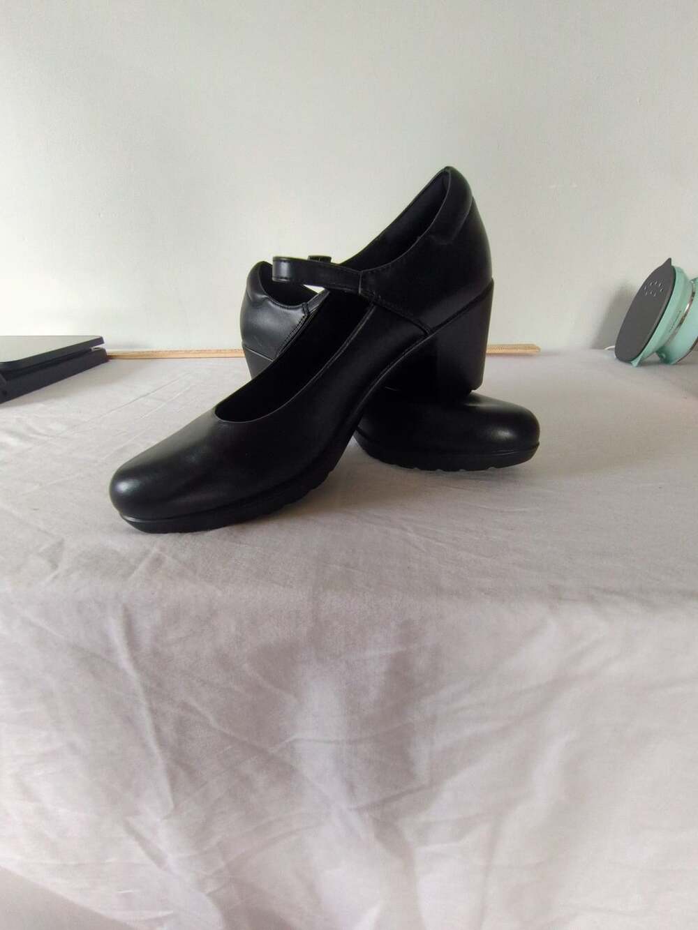 Dream Pairs Mary Jane Pumps Size 9 Black Chunky Block Heel